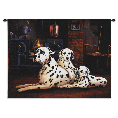 Dalmatian Wall Tapestry with Rod
