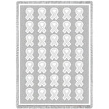 Ribbon White Natural Blanket