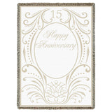 Anniversary Scroll 15 Years Blanket