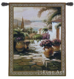 Courtyard View I Wall Tapestry
