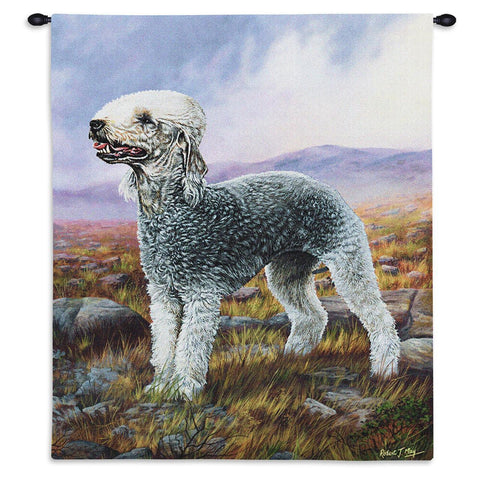Bedlington Terrier Wall Tapestry With Rod