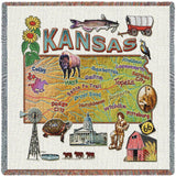 Kansas State Small Blanket