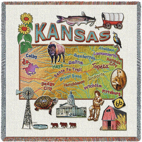 Kansas State Small Blanket