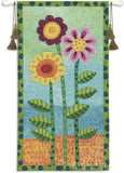 Long Stem Floral II Wall Tapestry