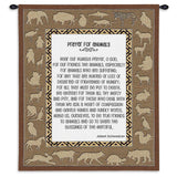 Prayer For Animals Wall Tapestry With Rod