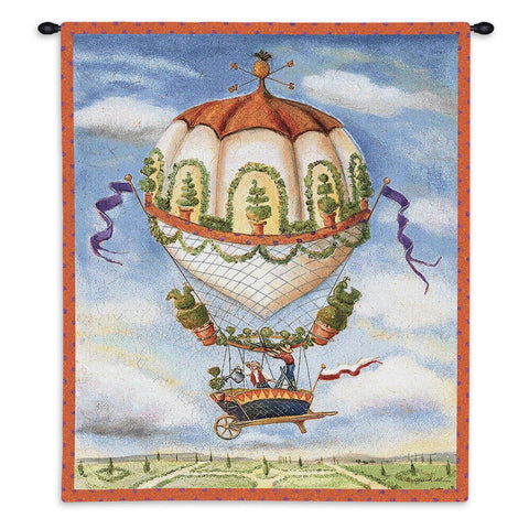 Gardeners Wall Tapestry With Rod