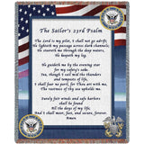 Navy Poem Blanket