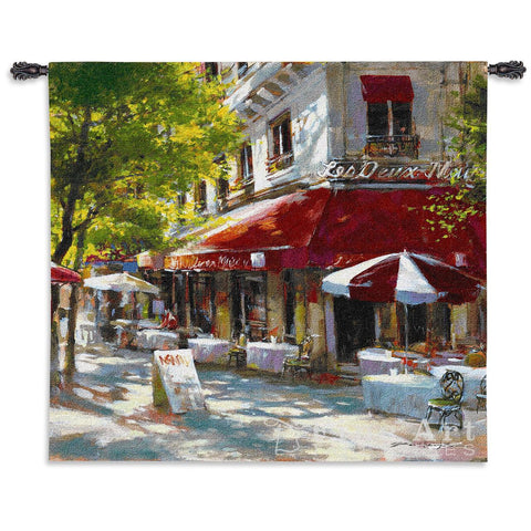 Corner Cafe II Wall Tapestry