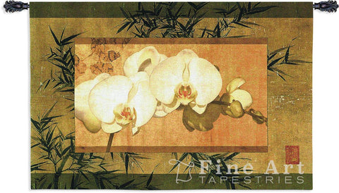 Bamboo And Orchids II Wall Tapestry
