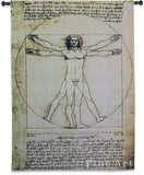Vitruvian Man Wall Tapestry