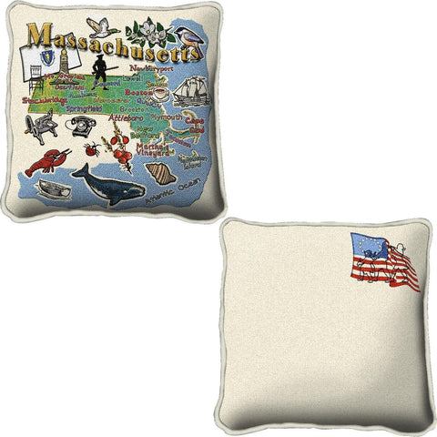 Massachusetts State Pillow