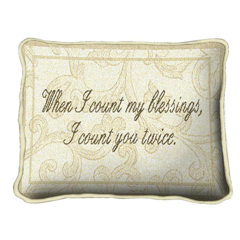 Count Blessings Pillow