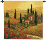 Poppies Of Toscano II Wall Tapestry