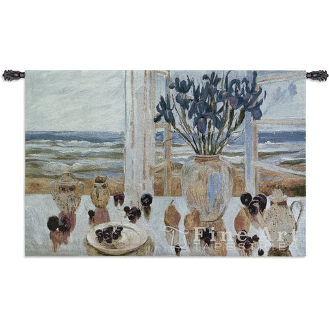 Late Afternoon Irises Wall Tapestry