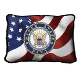 Navy Logo Pillow