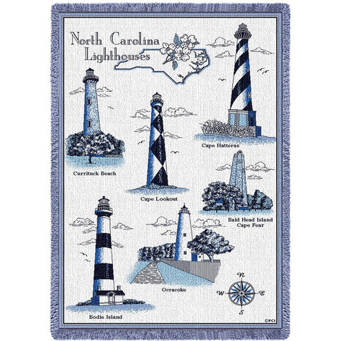 Lighthouses of North Carolina Blanket