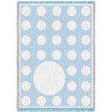 Polka Dots Blue Mini Blanket