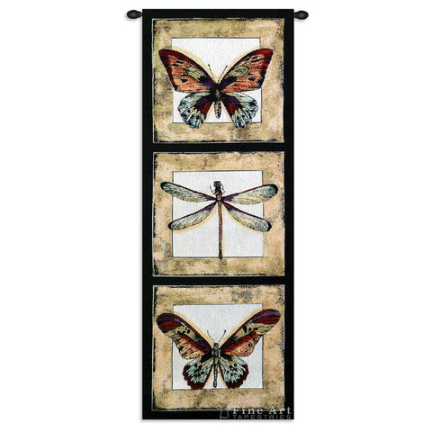 Butterfly Dragonfly I Tapestry Wall Tapestry