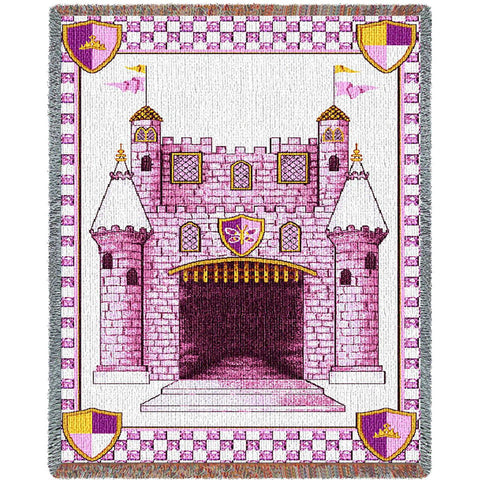 Castle Pink Small Blanket
