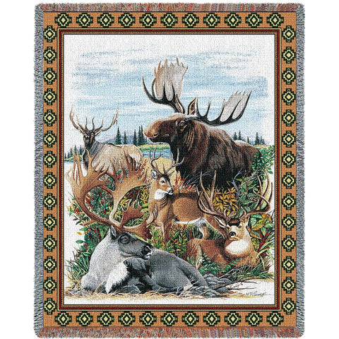 Antlered Animals Blanket