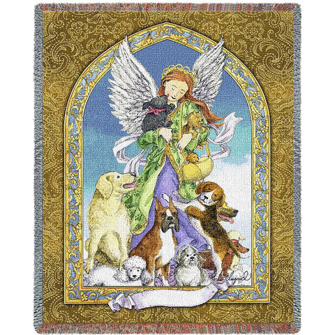 Angel and Dogs Blanket