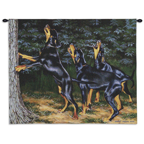 Night Song Wall Tapestry with Rod