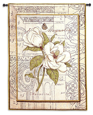 Magnolia Etching Wall Tapestry