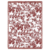 Amelias Garden Cranberry Blanket