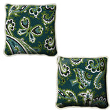 Paisley Teal Pillow