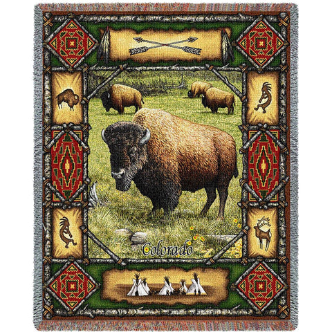 Colorado Buffalo Lodge Blanket