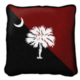 Palmetto Moon Red and Black Pillow