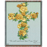 Yellow Rose Cross Blanket