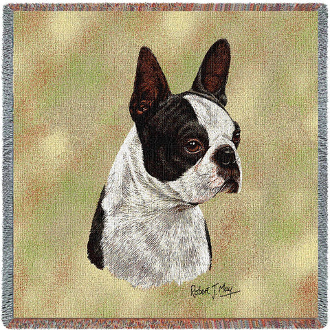 Boston Terrier Black Small Blanket