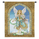 Mint Angel Wall Tapestry With Rod