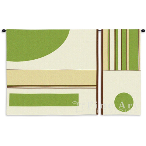 Linen Lime Panel Wall Tapestry