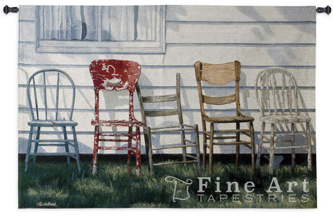 Row Of Chairs Wall Tapestry