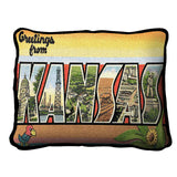 Greetings From Kansas Pillow