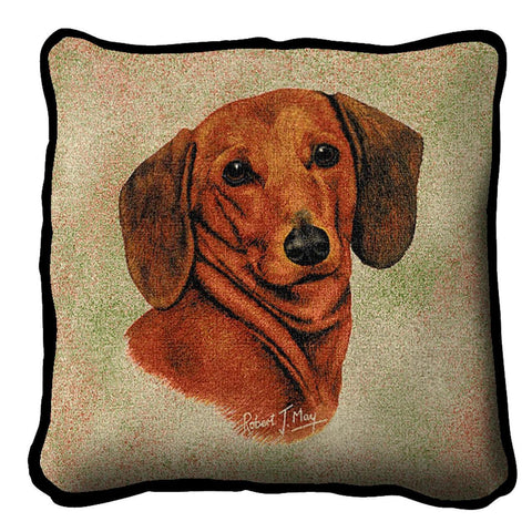Dachshund Red Pillow Cover