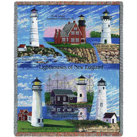 Lighthouses of New England Blanket
