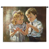 Here Is The Church Wall Tapestry With Rod