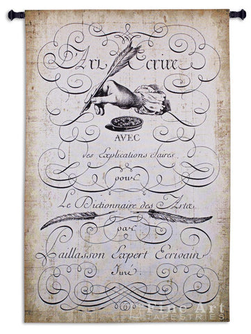 The Art Of Penmanship Wall Tapestry