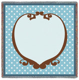 Polka Dot Flax Small Blanket