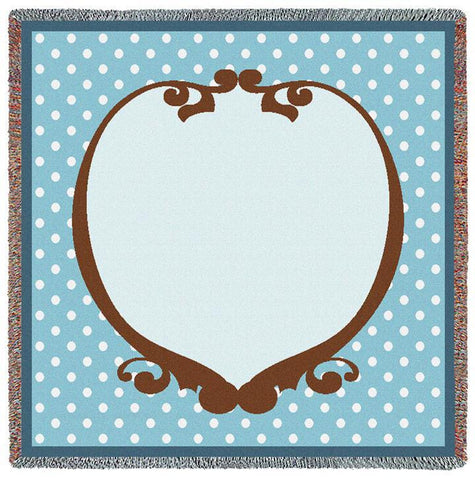 Polka Dot Flax Small Blanket