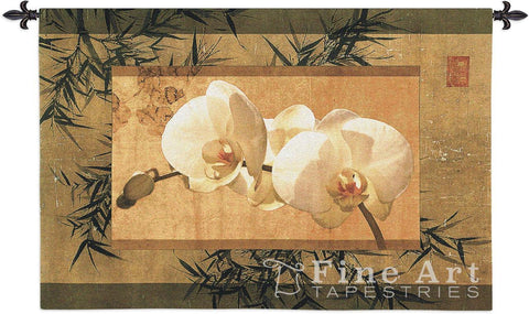 Bamboo And Orchids I Wall Tapestry