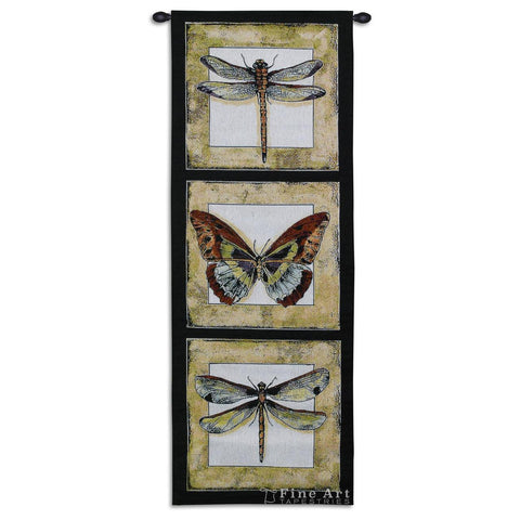 Butterfly Dragonfly II Tapestry Wall Tapestry