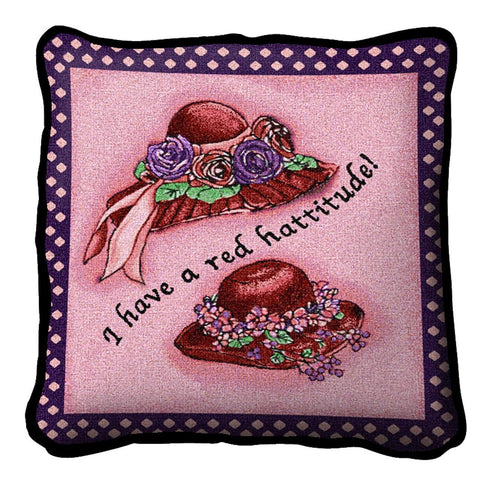 Red Hattitude Pillow