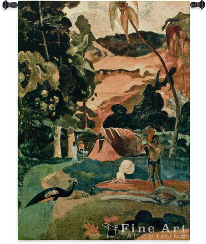 Landscape with Peacocks Wall Tapestry
