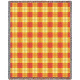 Mango Plaid Blanket