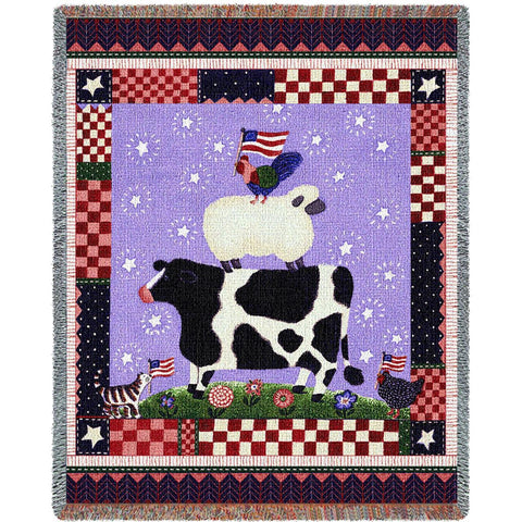 Patriotic Animals Blanket