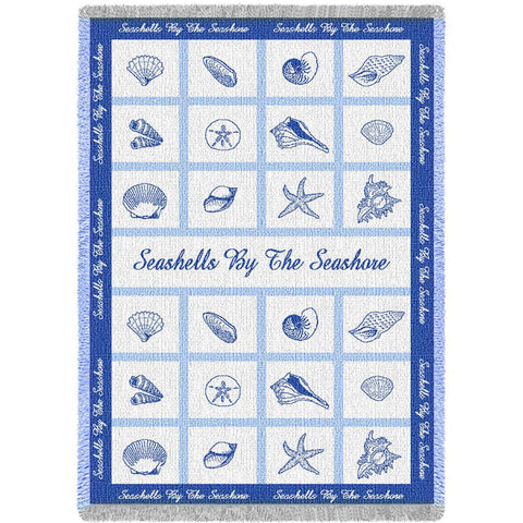 Seashells by te Seashore Blanket